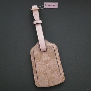 Coach Beige Luggage Tag